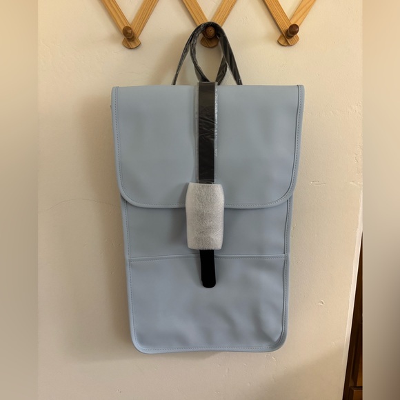 NWT Rains Backpack Waterproof Blue Unisex - Picture 2 of 8